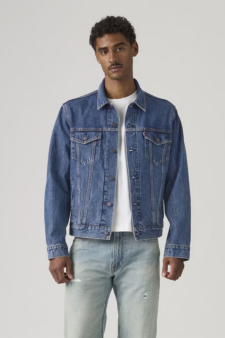 Levi's Дънково яке с джобове Пастелносин