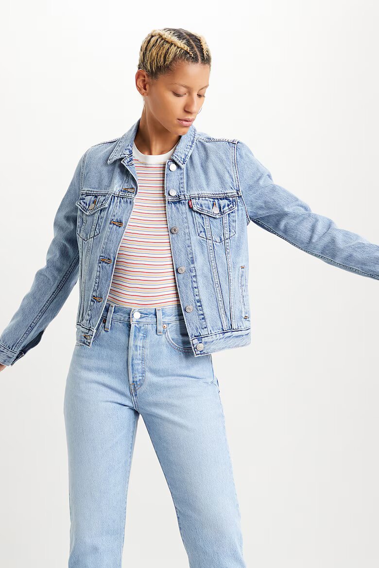 Levi's Дънково яке с копчета Светлосин