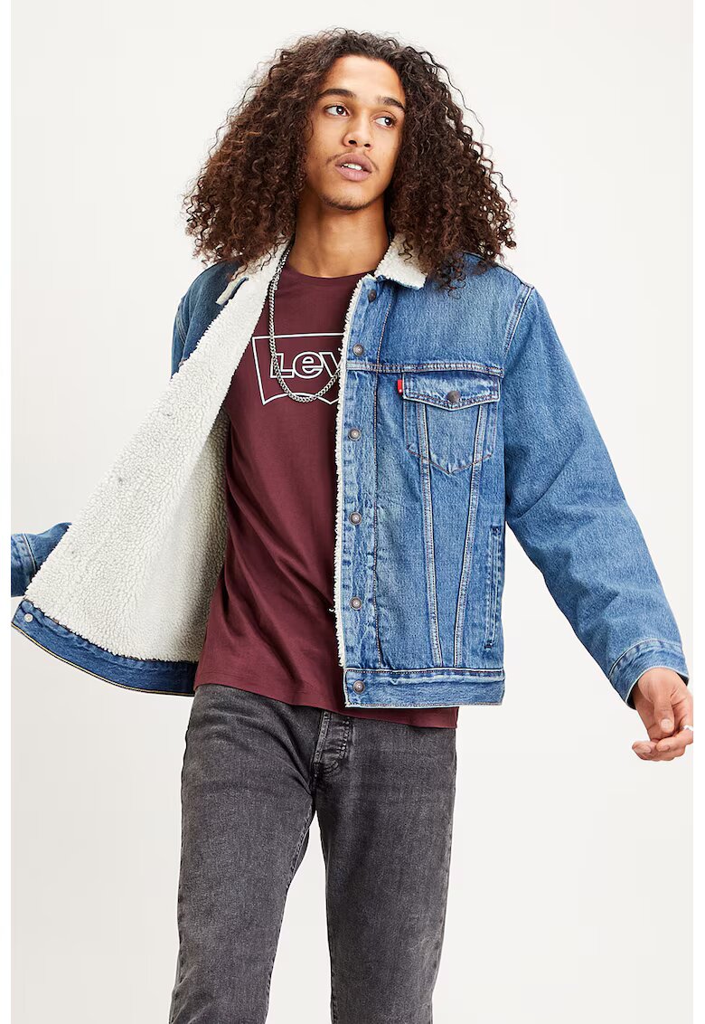 Levi's Дънково яке с подплата от еко кожа