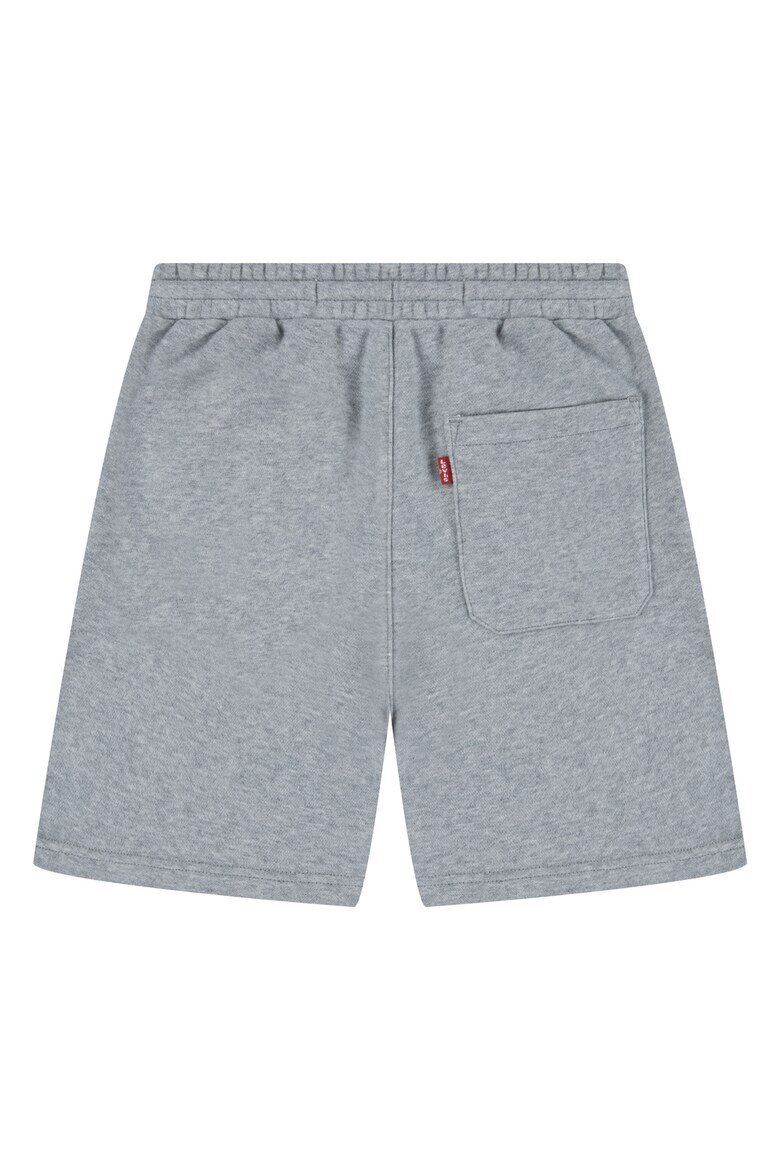 Levi's Къс панталон с памук и текстови дизайн Тъмносин/Меланж тъмно сиво