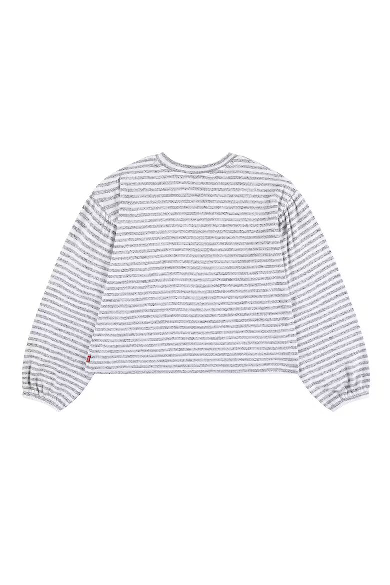 Levi's Къс раиран пуловер Сив меланж/Бял