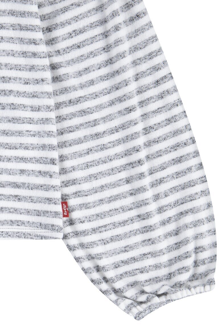 Levi's Къс раиран пуловер Сив меланж/Бял