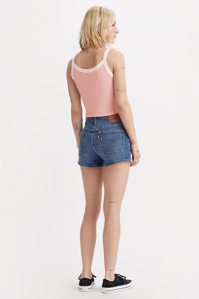 Levi's Къси дънки 501® с висока талия Прашно синьо