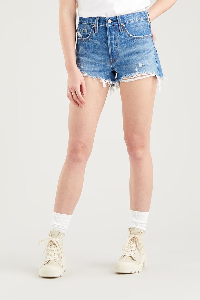 Levi's Къси дънки 501® с висока талия Син
