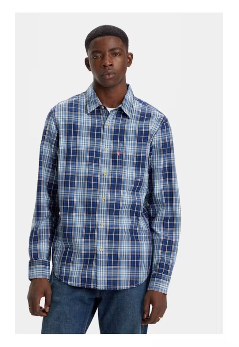Levi's Мъжка риза - 664046 - Синя - Памук