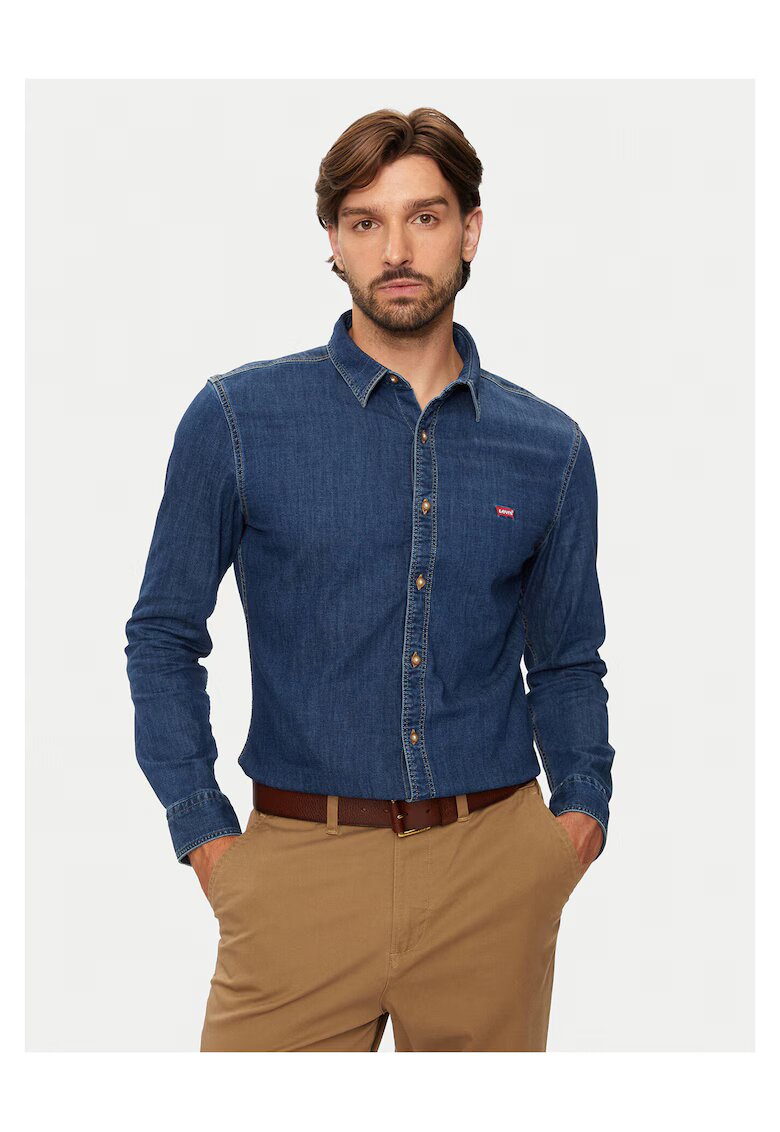 Levi's Мъжка риза дънкова - синя