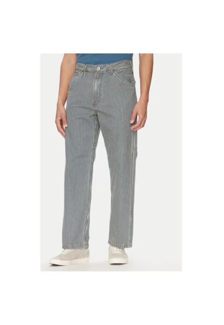 Levi's Мъжки панталон размер S - 55849-0058 - памук - бял/черен - Бял/Черен