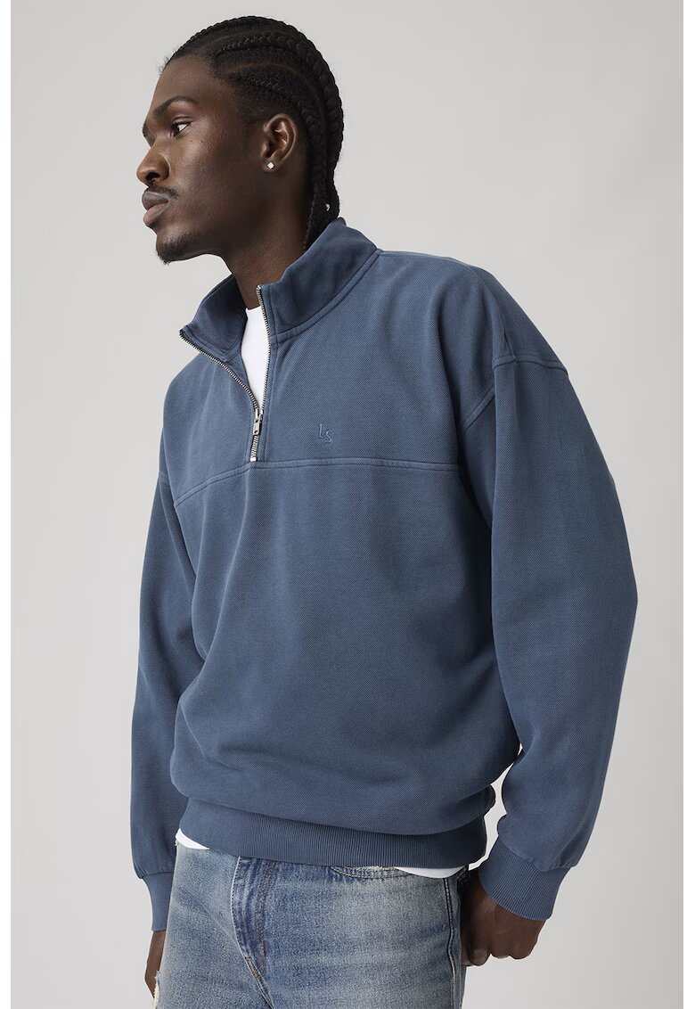 Levi's Памучен суитшърт с къс цип