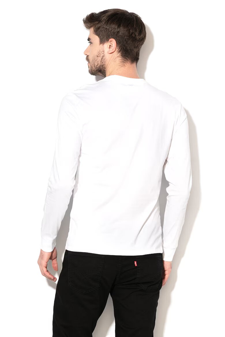 Levi's Памучна блуза с лого Бял