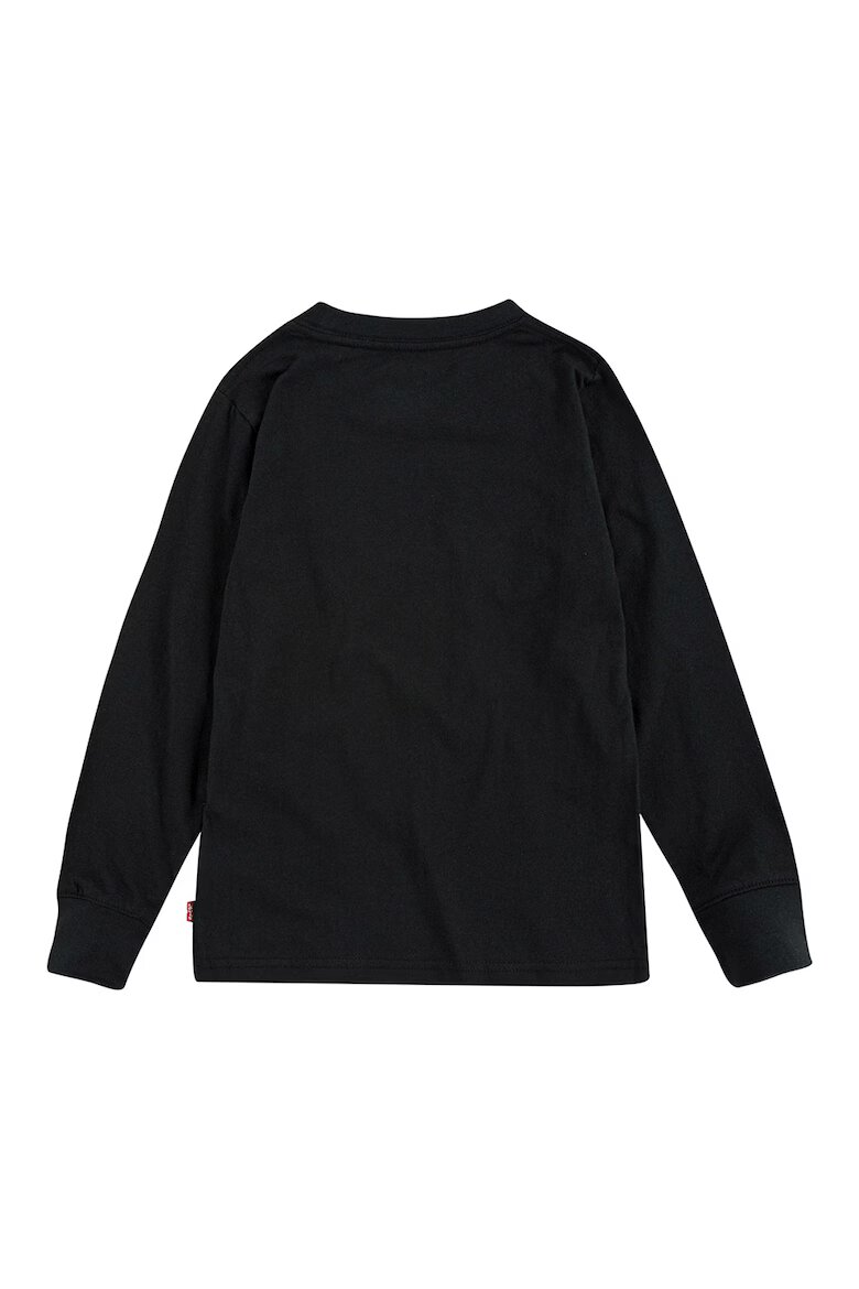 Levi's Памучна блуза с лого Черен/Бял/Аленочервен