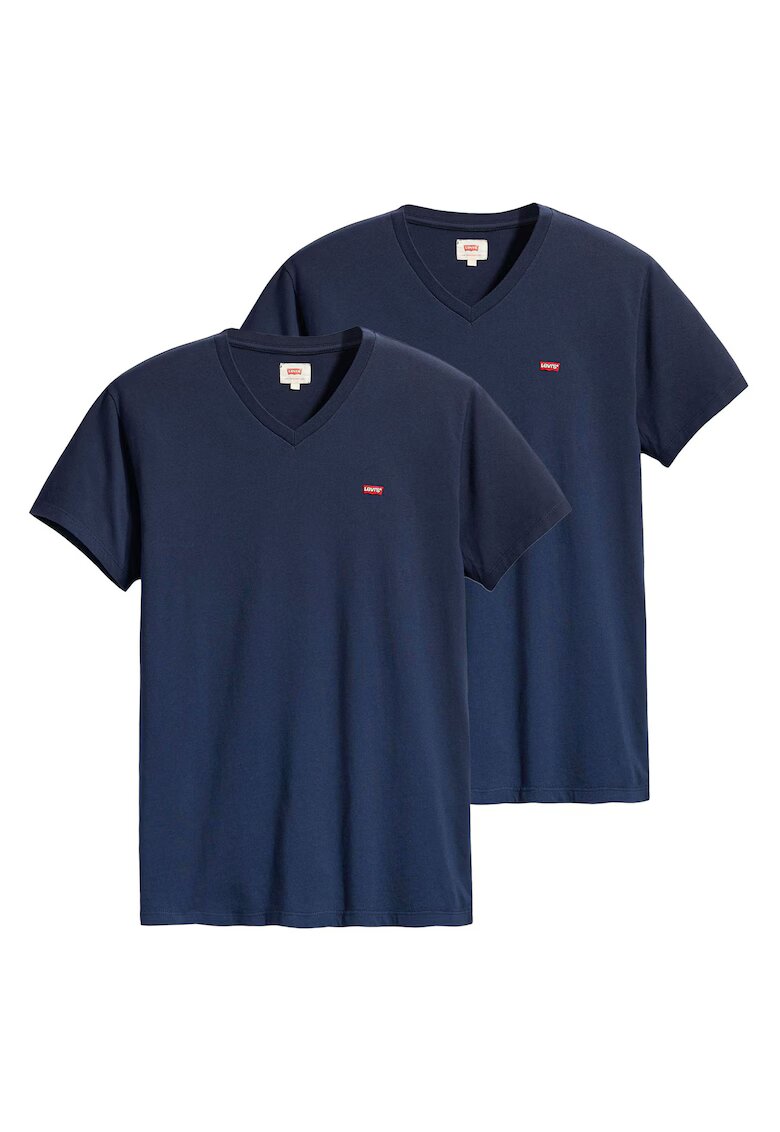 Levi's Памучна шпиц тениска - 2 броя