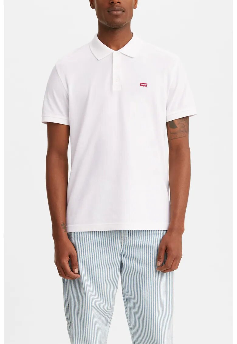 Levi's Памучна тениска Housemark с яка