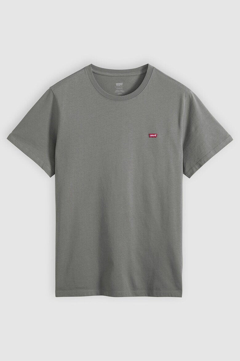 Levi's Памучна тениска Original Housemark с лого Пепеляво сиво