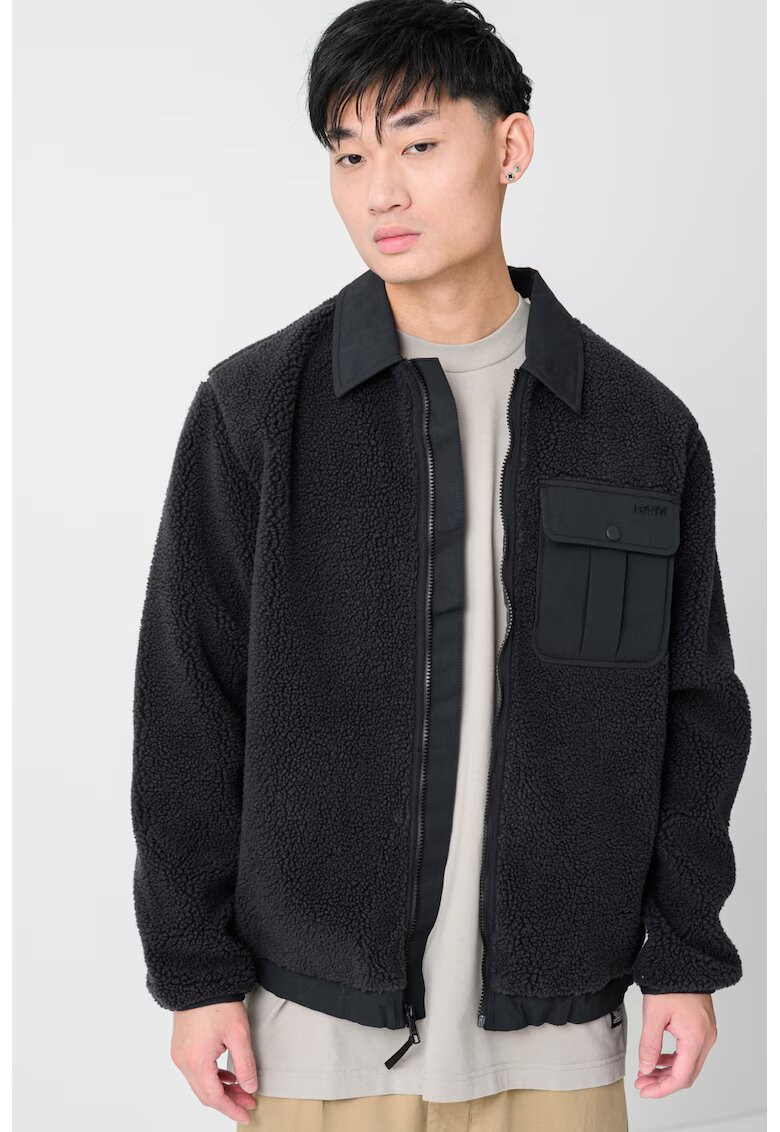 Levi's Плюшено яке с цип и джоб на гърдите