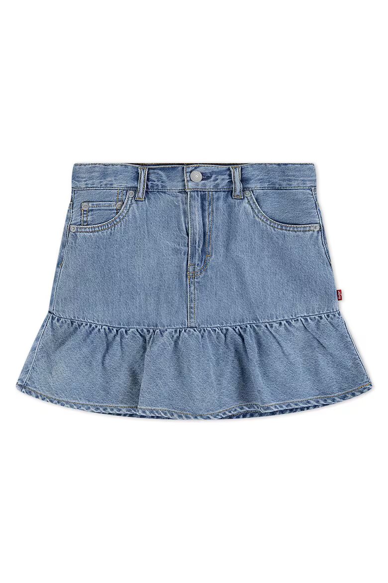 Levi's Пола от деним с набран подгъв Син меланж