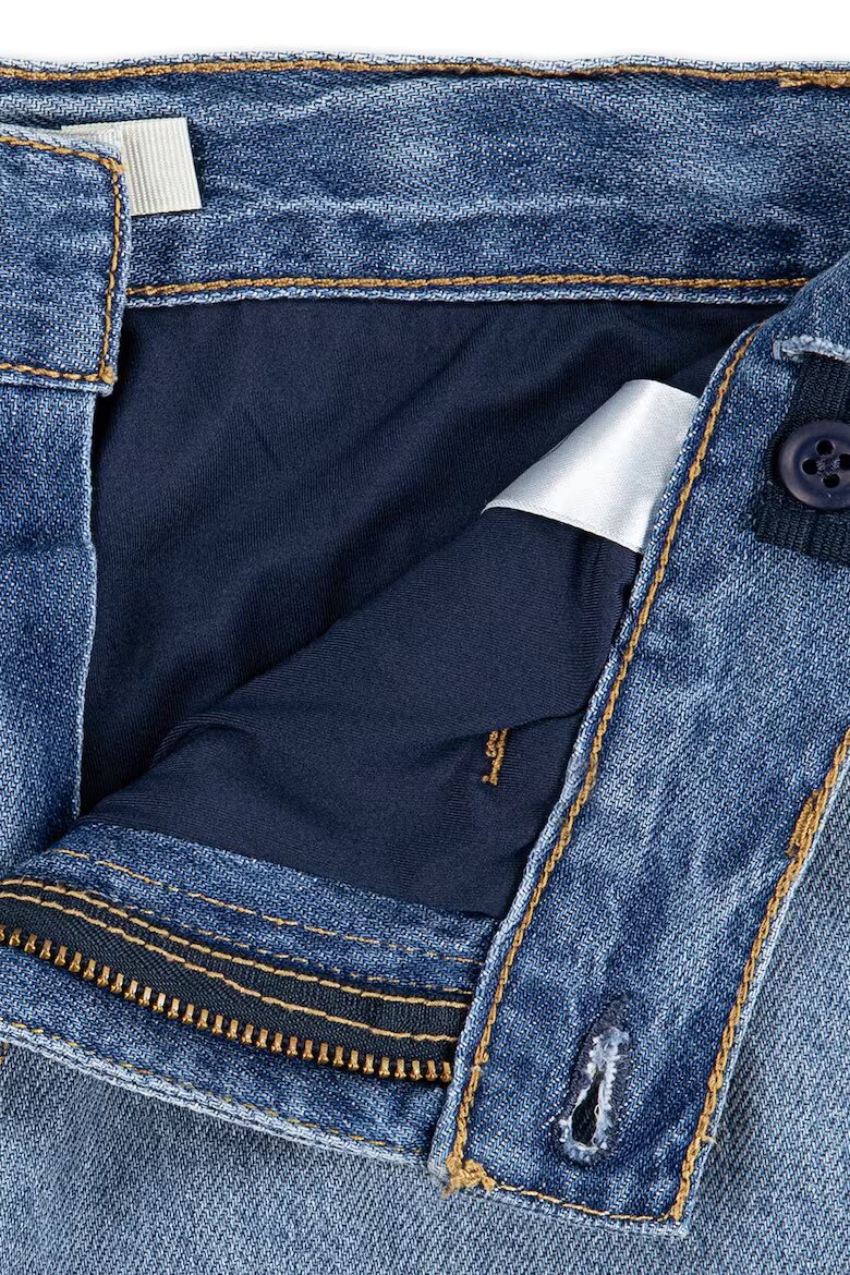 Levi's Пола от деним с набран подгъв Син меланж