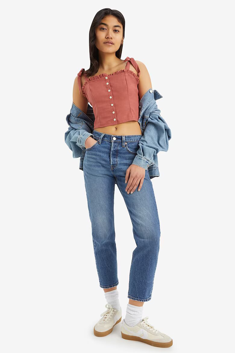 Levi's Прави скъсени дънки Син