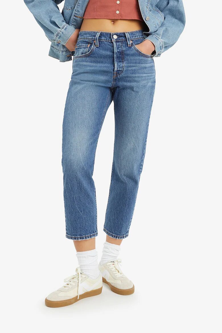 Levi's Прави скъсени дънки Син
