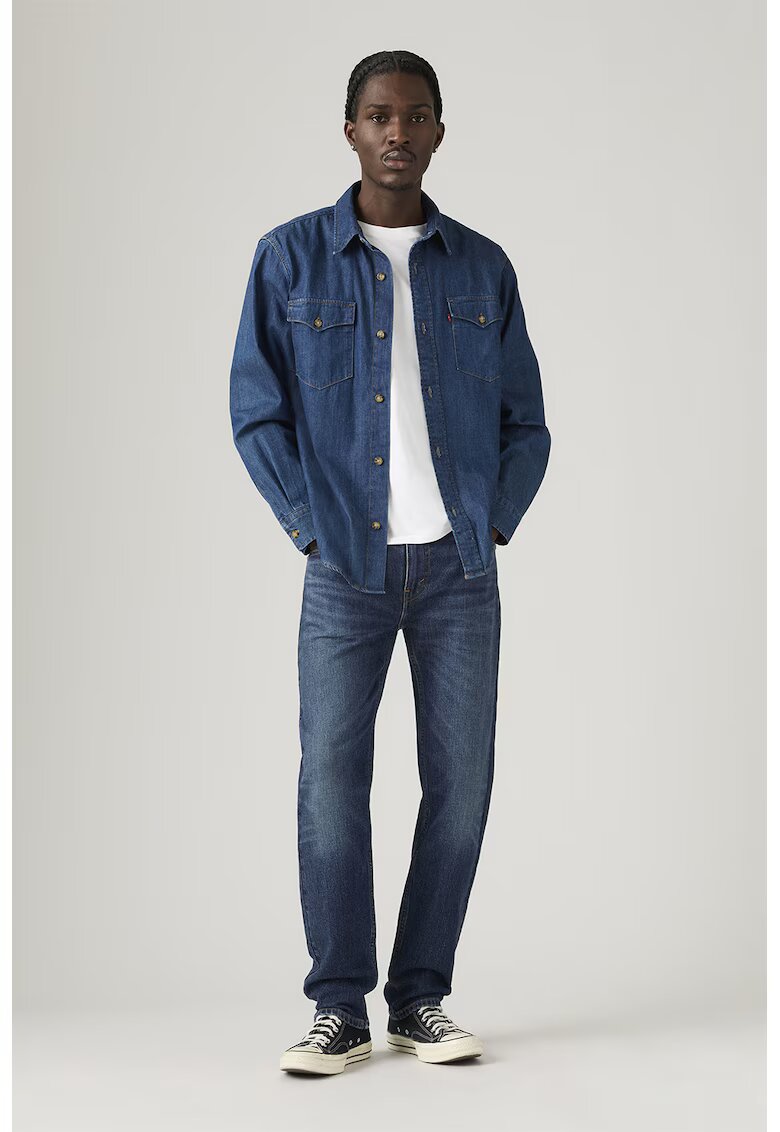 Levi's Скосени дънки 502™ с миди талия - Тъмносин