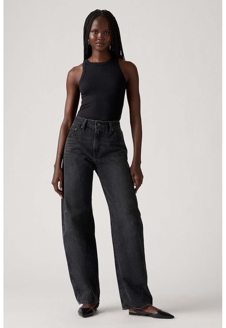 Levi's Слъсени дънки тип Barrel - Избеляло черно