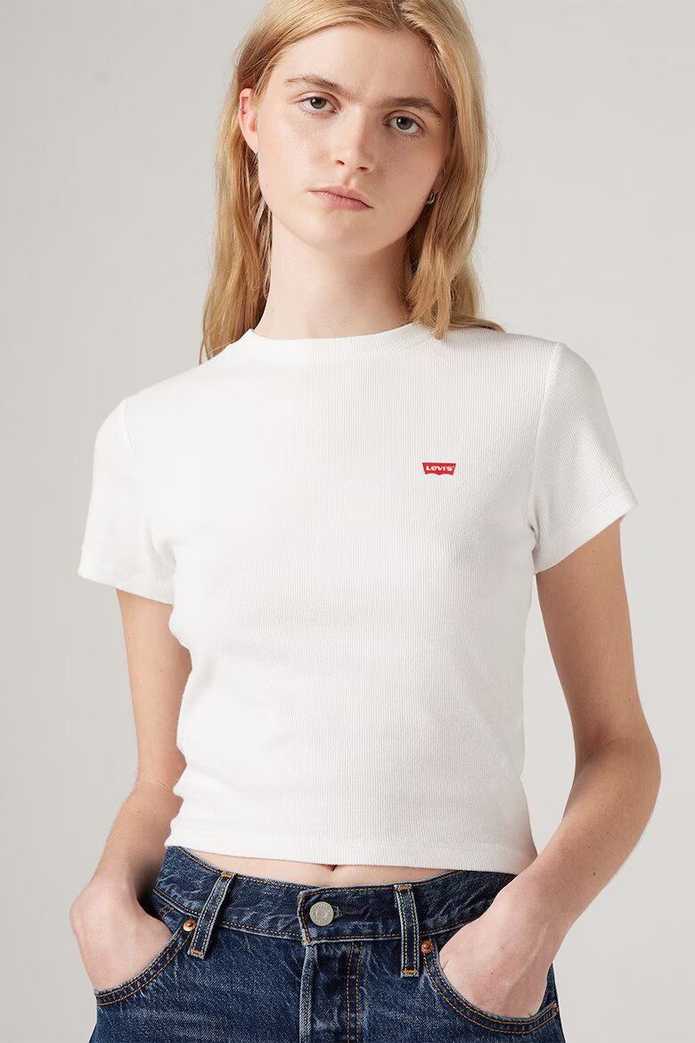 Levi's Слим тениска Essential Бял