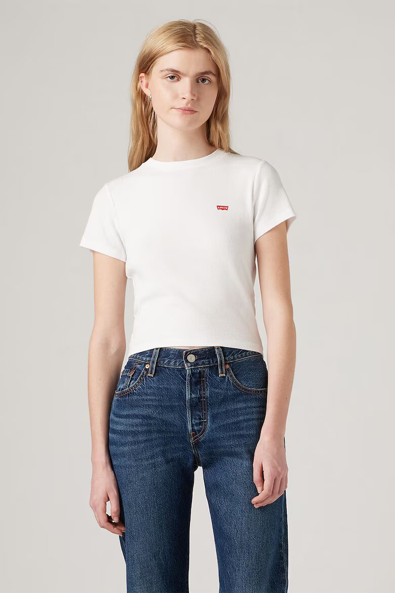 Levi's Слим тениска Essential Бял