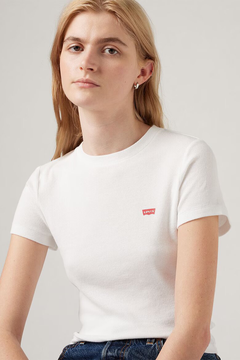 Levi's Слим тениска Essential Бял