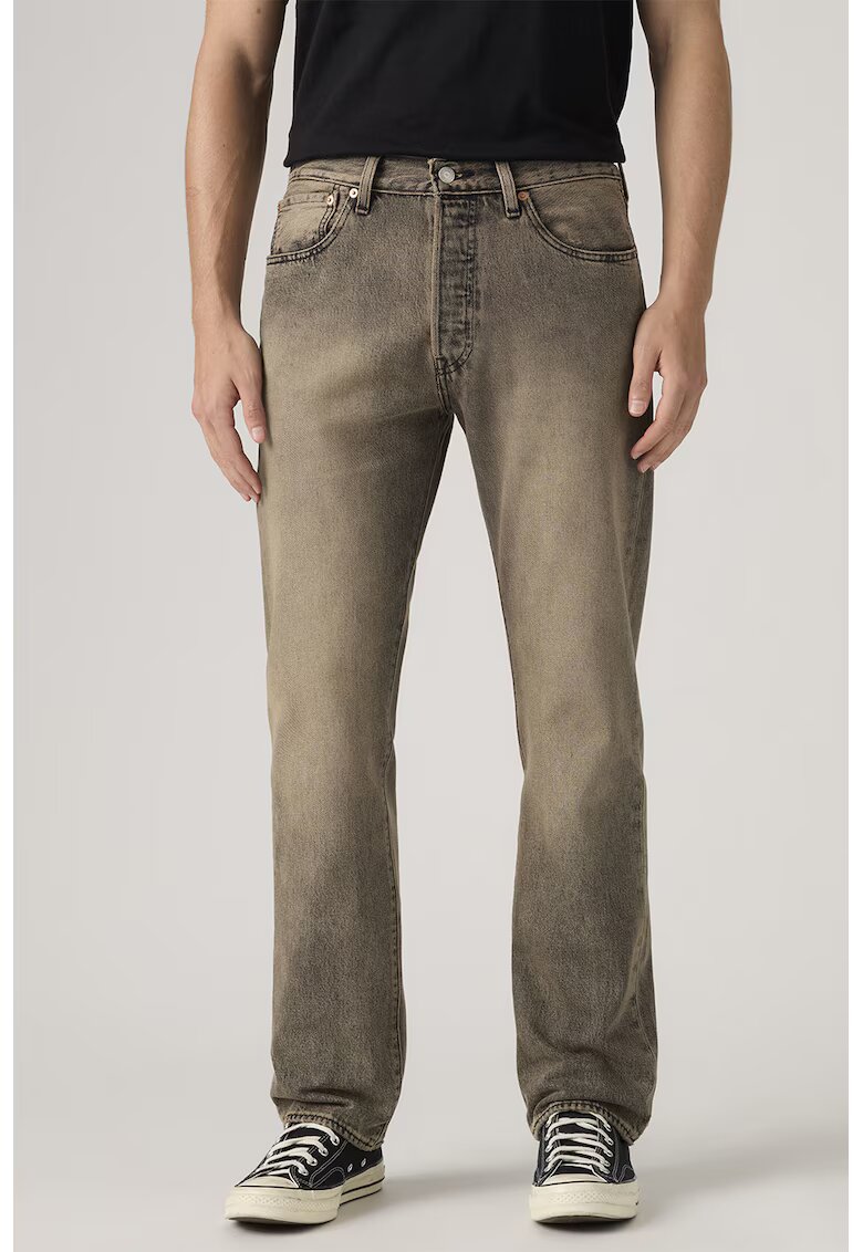 Levi's Свободни дънки със средновисока талия - Пепеляво сиво