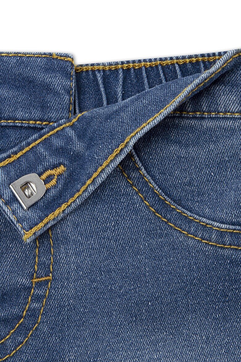 Levi's Тениска Palm Tree с дънкови бермуди Тъмносин/Бял