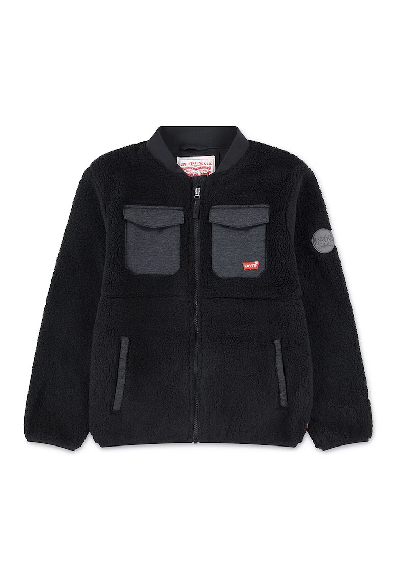 Levi's Яке с джобове с капаче - Черен/Tъмносив