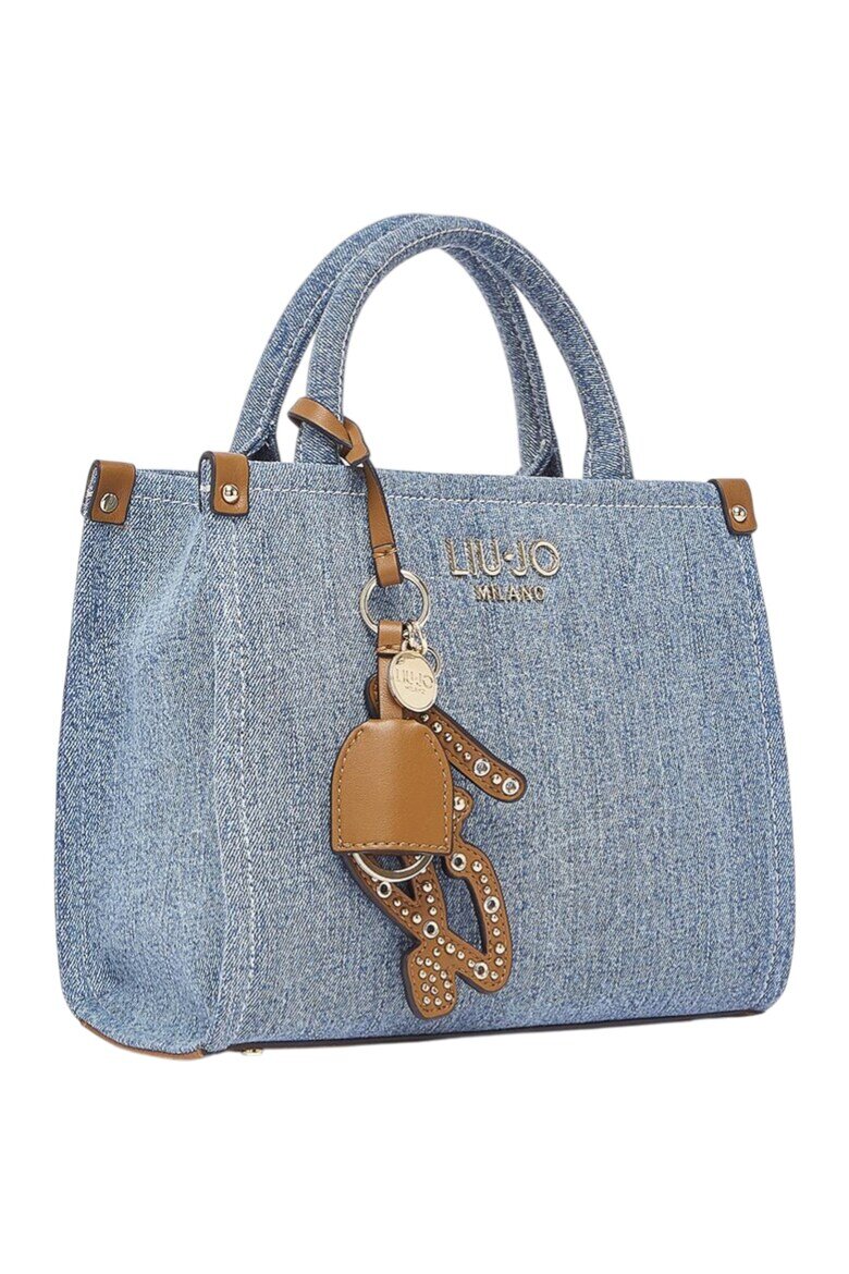Liu Jo Чанта Jacquard light denim 56674 Син
