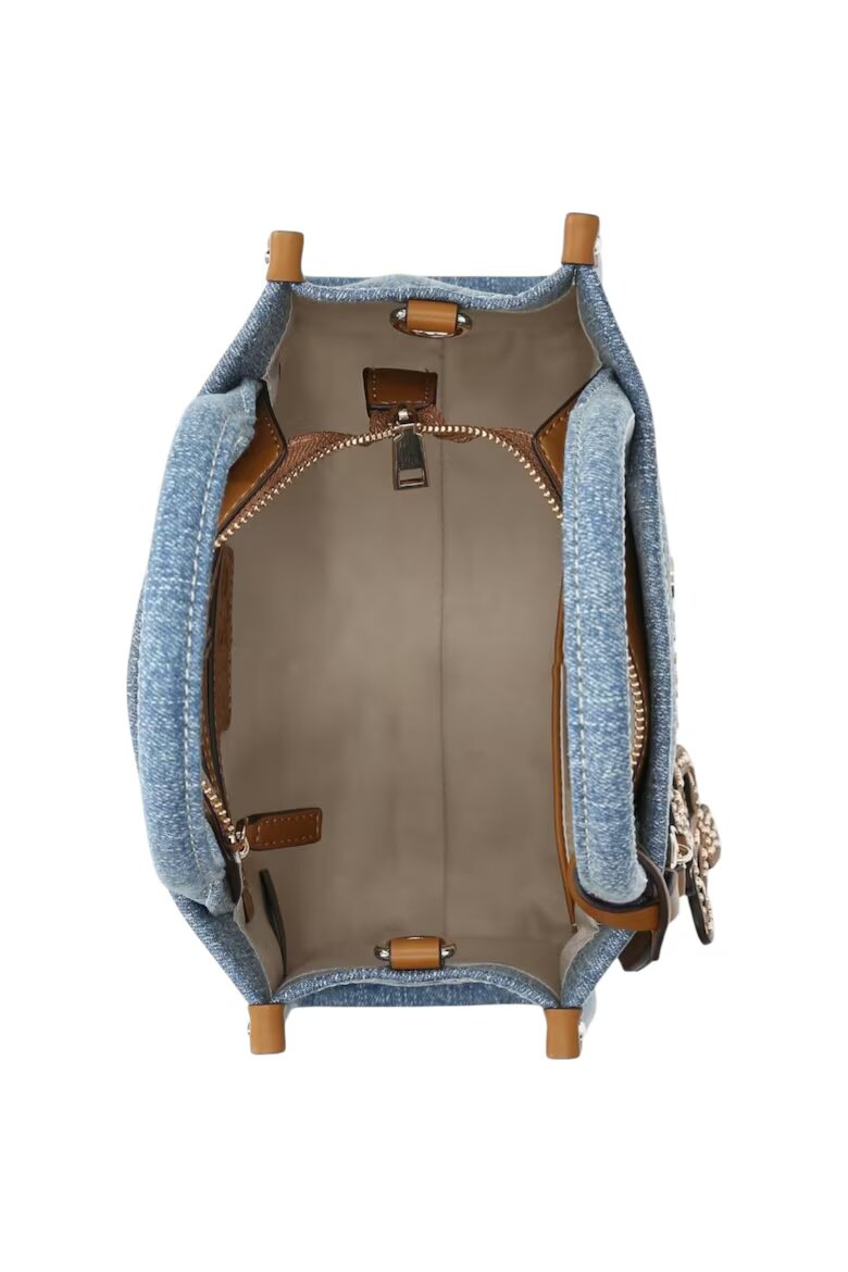 Liu Jo Чанта Jacquard light denim 56674 Син