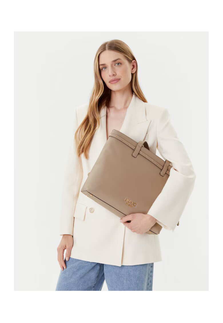 Liu Jo Дамска чанта Desert Taupe 71105 M - екологична - 30x45см