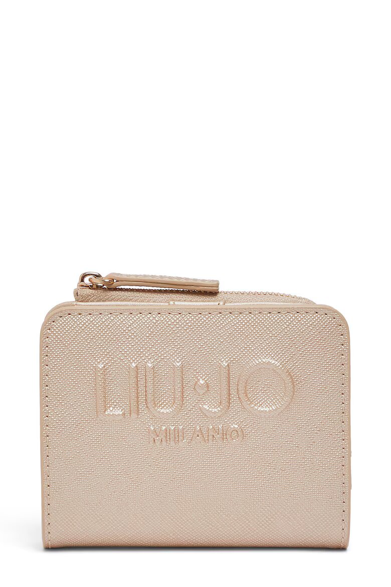Liu Jo Портфейл от еко кожа с двойно прегъване Бежов