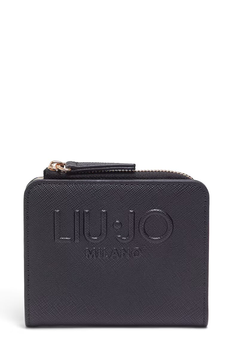 Liu Jo Портфейл от еко кожа с двойно прегъване Черен