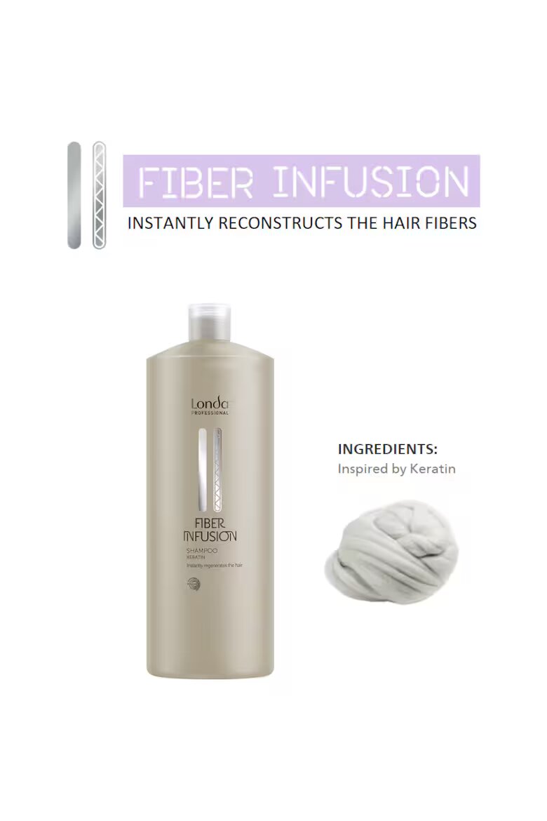 Londa Professional Fiber Infusion шампоан с кератин за регенерация на косата 1000 мл
