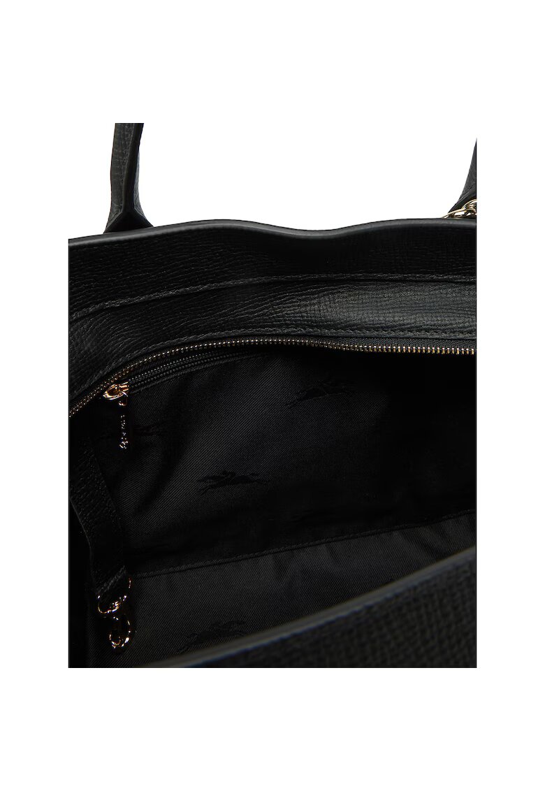 Longchamp Дамска чанта черна - от естествена кожа