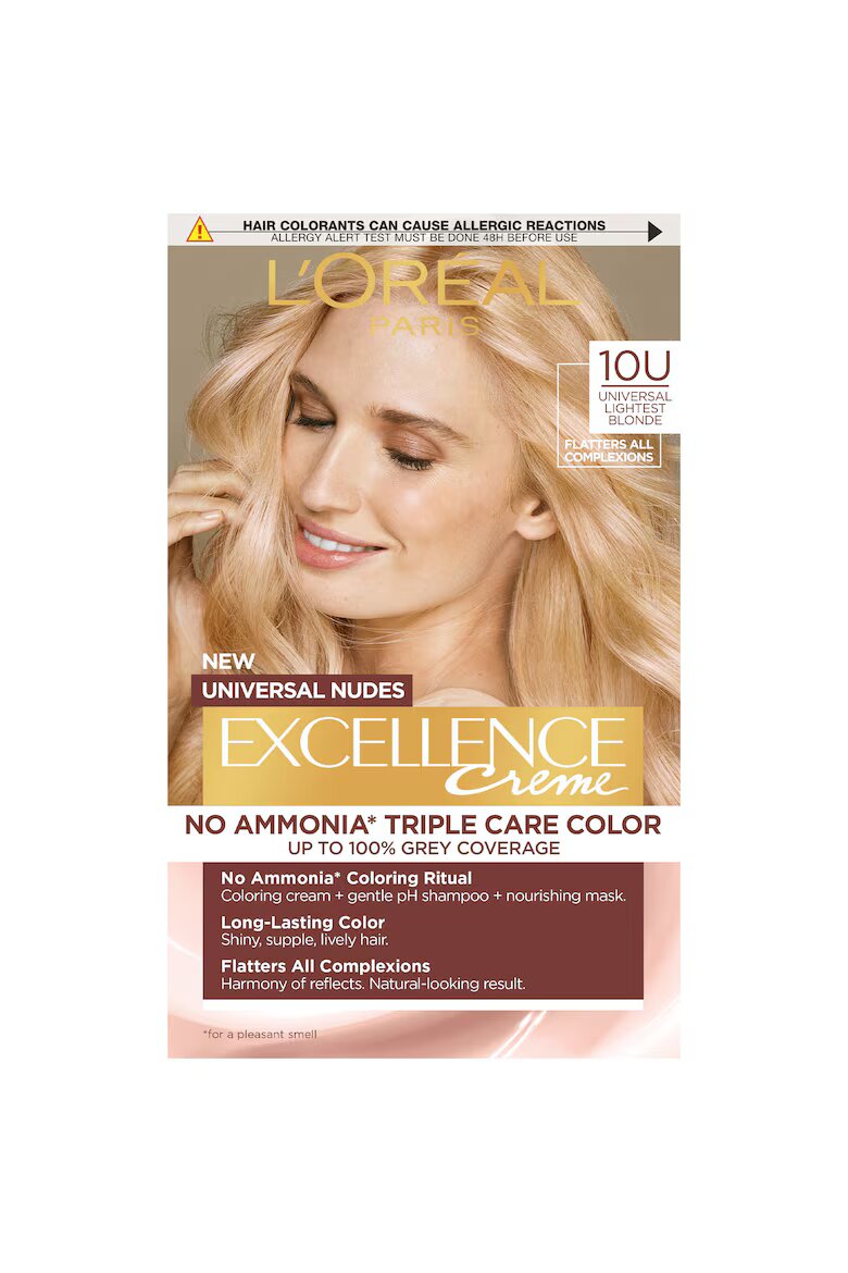 L'Oreal Paris Безамонячна перманентна боя за коса Excellence Universal Nudes 10U