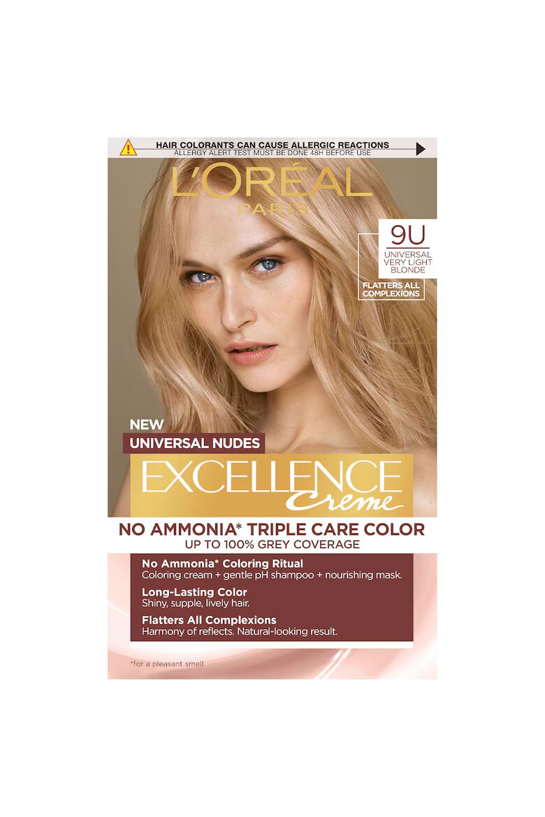 L'Oreal Paris Безамонячна перманентна боя за коса Excellence Universal Nudes 9U