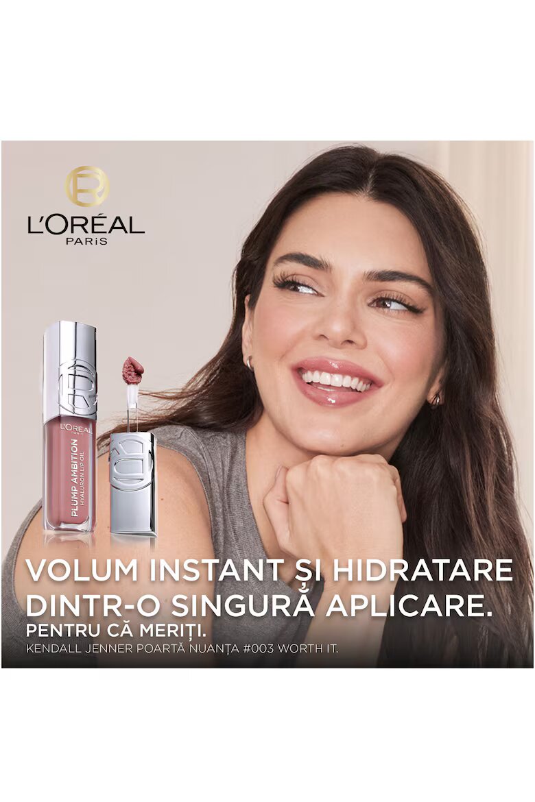 L'Oreal Paris Масло за устни Plump Ambition Hyaluron Lip Oil с обемен ефект 5 мл Worth It