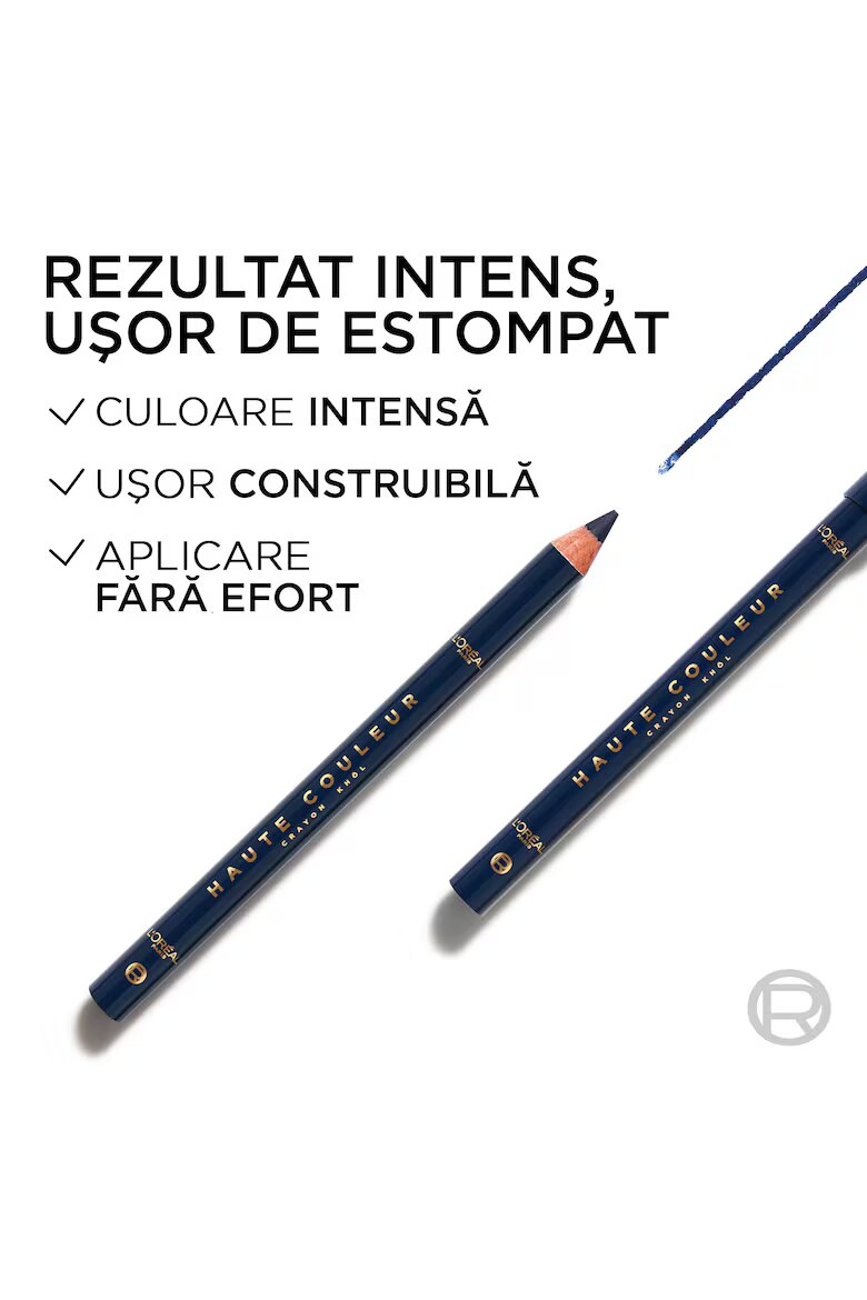 L'Oreal Paris Молив за очи тип khol Haute Couleur Кремообразна формула Лесен за нанасяне 1.2 г Bleu Suede