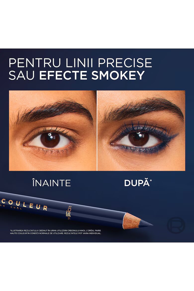 L'Oreal Paris Молив за очи тип khol Haute Couleur Кремообразна формула Лесен за нанасяне 1.2 г Bleu Suede