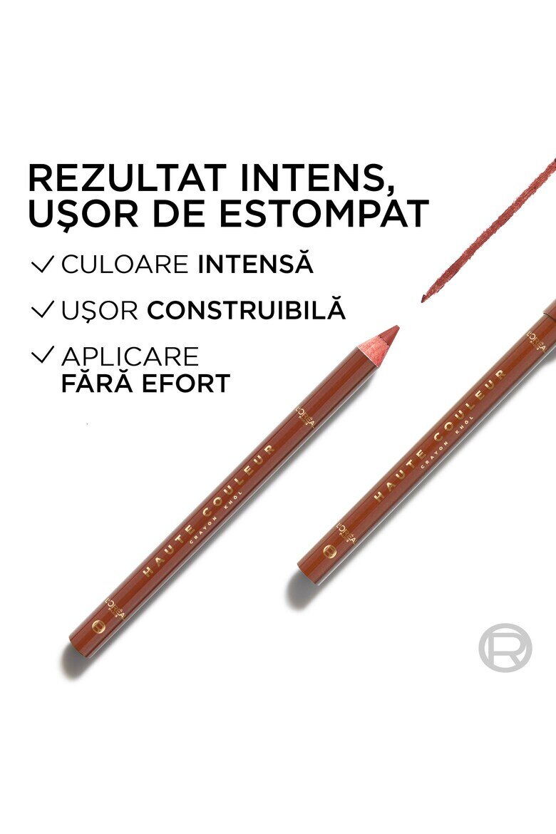 L'Oreal Paris Молив за очи тип khol Haute Couleur Кремообразна формула Лесен за нанасяне 1.2 г Copper Tulle