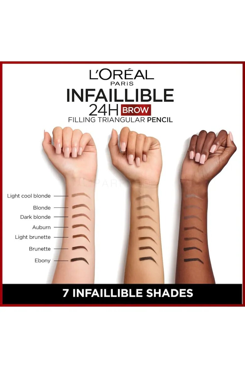 L'Oreal Paris Молив за вежди Infaillible Brows 24H Triangular Нюанс 5 Light Brunette