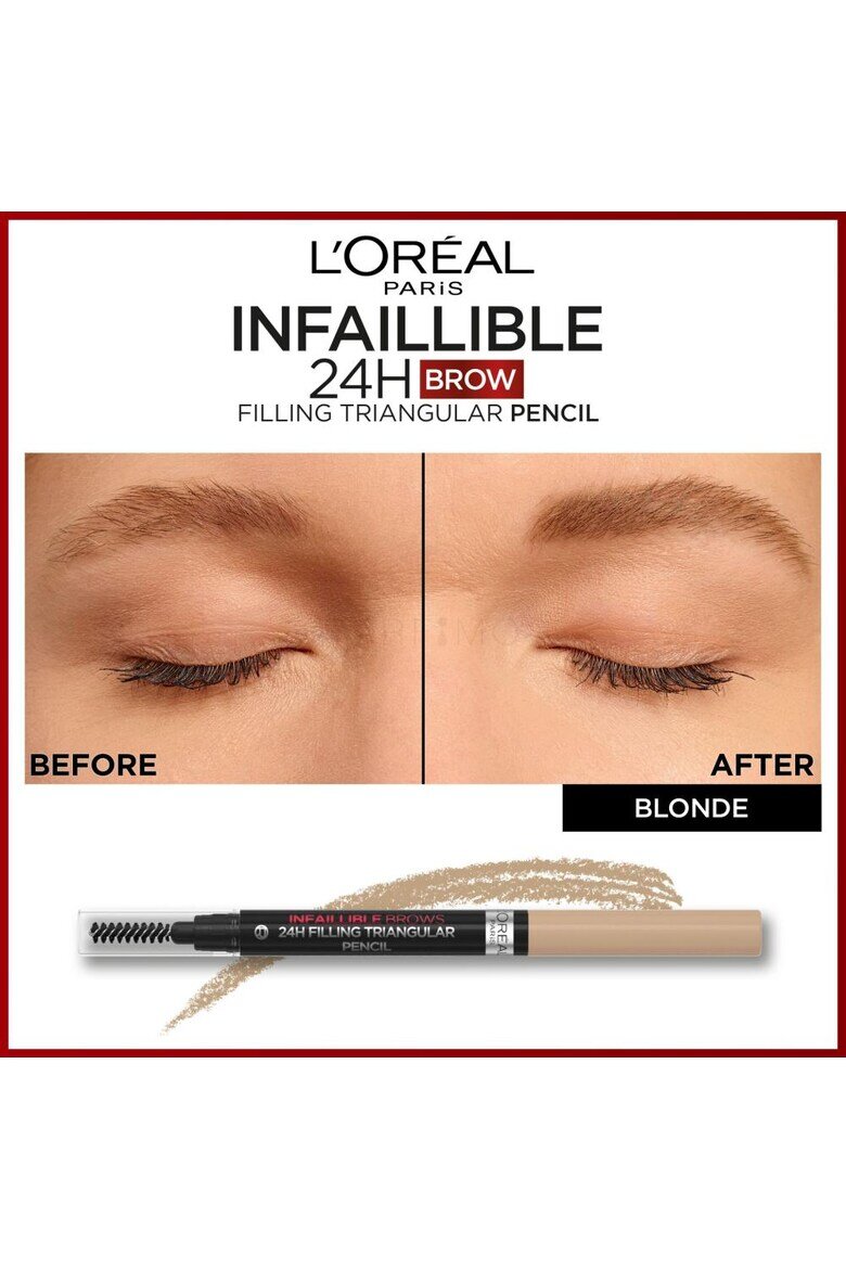 L'Oreal Paris Молив за вежди Infaillible Brows 24H Triangular Нюанс 7.0 Blonde​