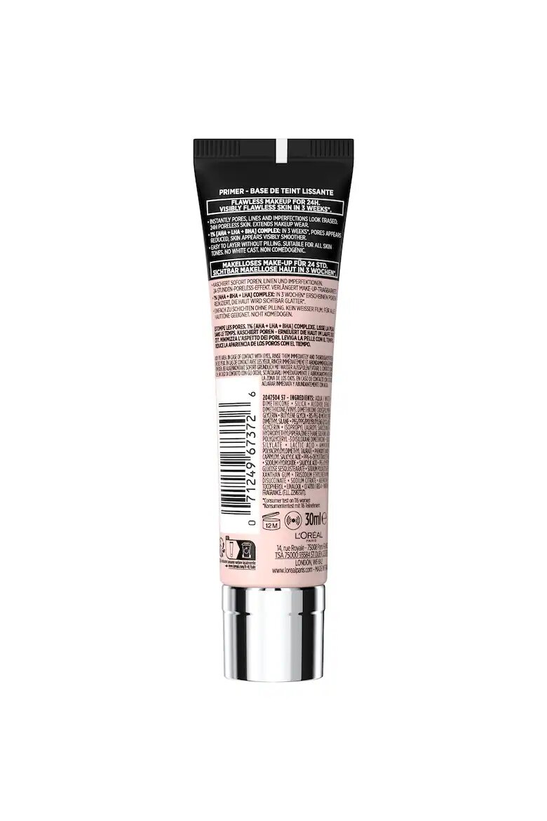 L'Oreal Paris Основа за грим Prime Lab 24H Pore Minimizer За намаляване на порите 30 мл