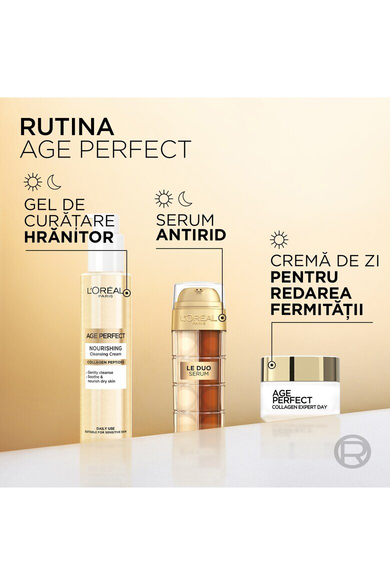 L'Oreal Paris Почистващ гел Age Perfect Съдържа колаген нежно почиства и хидратира кожата 150 мл