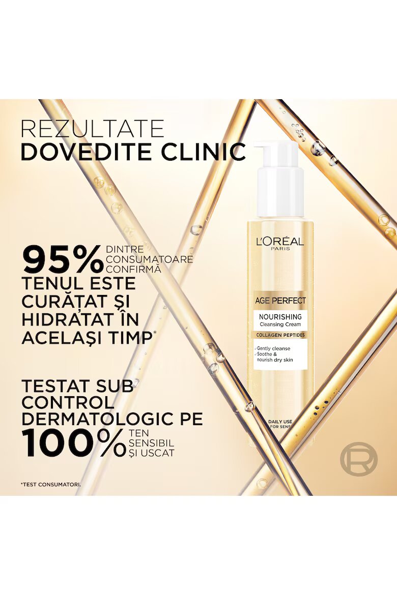 L'Oreal Paris Почистващ гел Age Perfect Съдържа колаген нежно почиства и хидратира кожата 150 мл