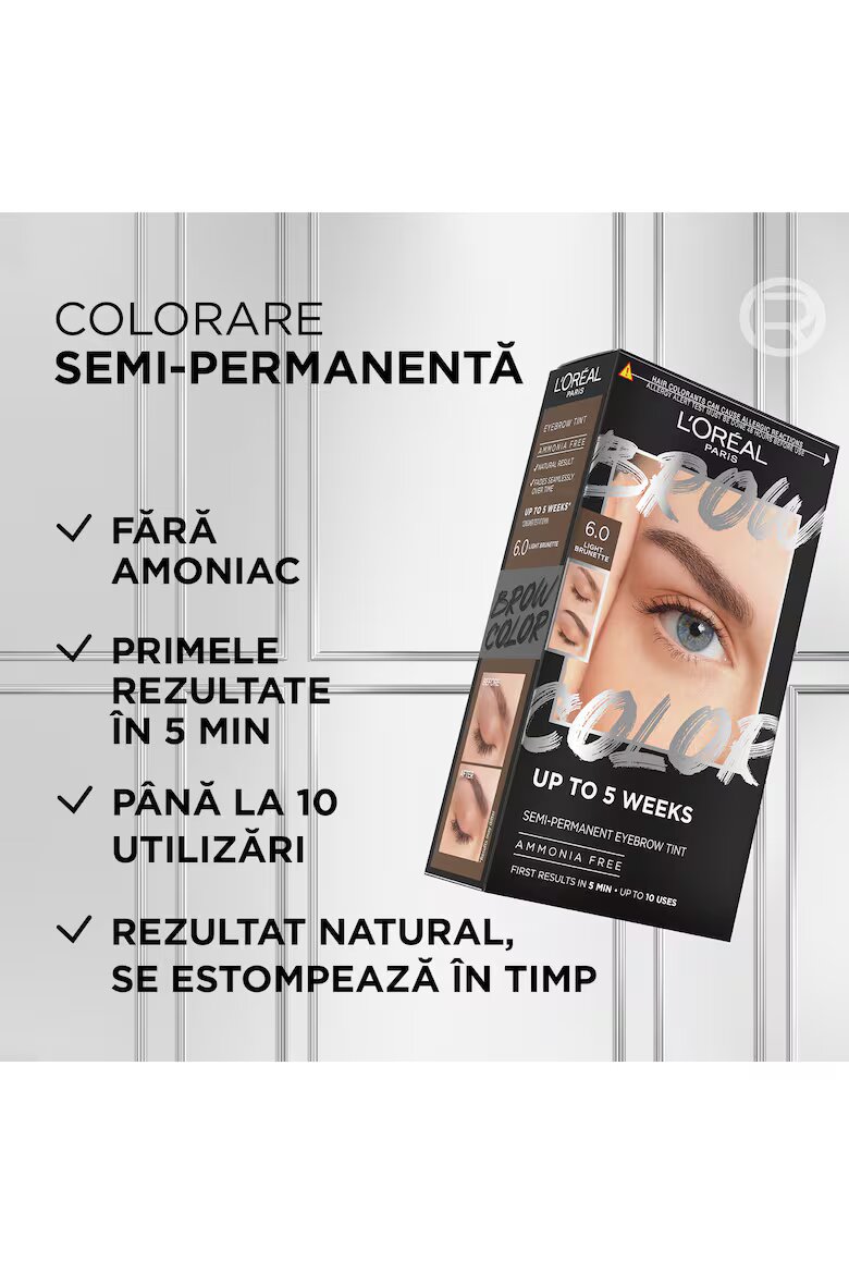 L'Oreal Paris Полуперманентен комплект за боядисване на вежди Brow Color Dark Blonde