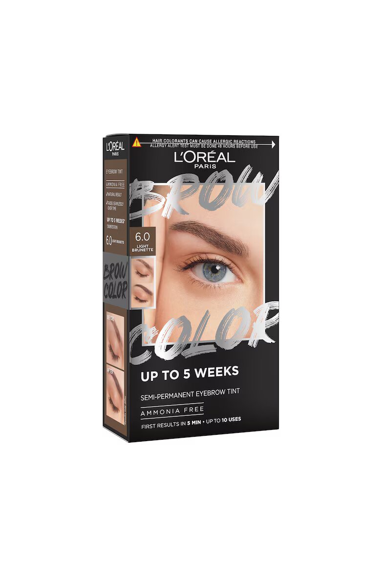 L'Oreal Paris Полуперманентен комплект за боядисване на вежди Brow Color Light Brunette